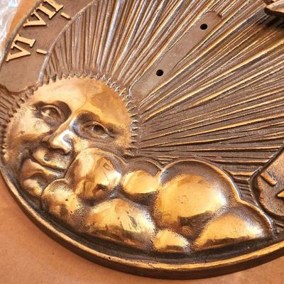 Lot #134 Beautiful Brass Garden Sundial -new in box