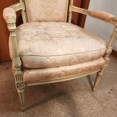 Lot #135 Vintage French Style Armchair