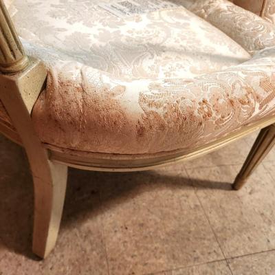 Lot #135 Vintage French Style Armchair