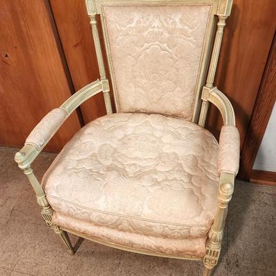 Lot #135 Vintage French Style Armchair