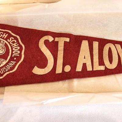 Lot #137 St. Aloyisius High School (New Orleans) Vintage Felt Pennant