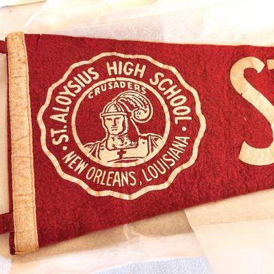 Lot #137 St. Aloyisius High School (New Orleans) Vintage Felt Pennant