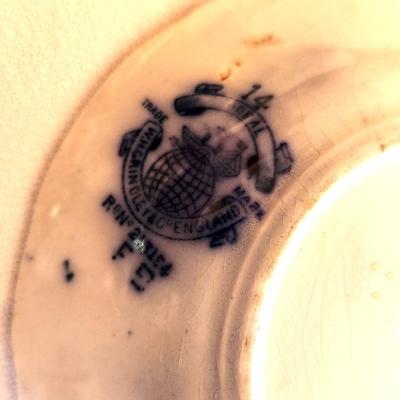 Lot #138 Lot of 6 Antique Flow Blue Small Bowls - "Ideal" pattern
