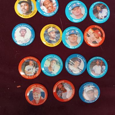 VARIOUS BASEBALL BUTTONS