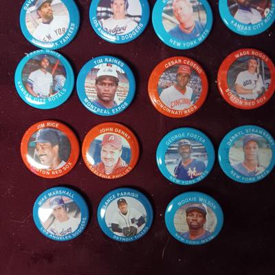 VARIOUS BASEBALL BUTTONS