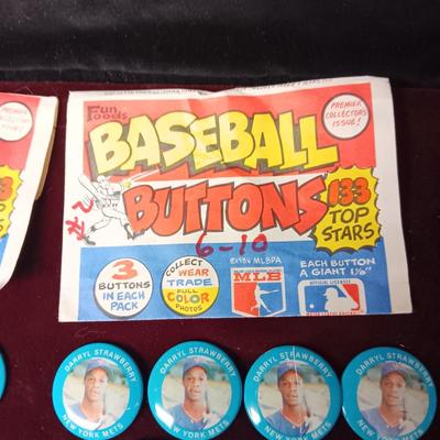 VARIOUS BASEBALL BUTTONS