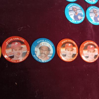 VARIOUS BASEBALL BUTTONS