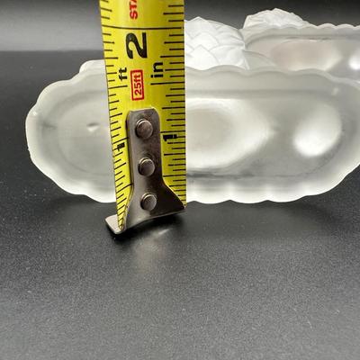 Vintage Satin Glass Horse Figurines