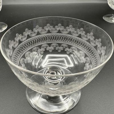 Cristal d’Arques France Lead Crystal Dessert / Compote Bowls