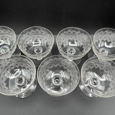 Cristal d’Arques France Lead Crystal Dessert / Compote Bowls