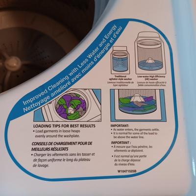 KENMORE EXTRA LARGE CAPACITY WASHING MACHINE