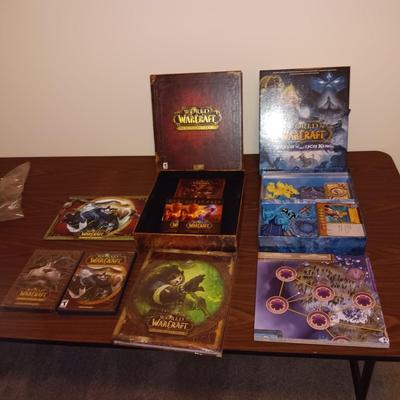 WORLD OF WARCRAFT WRATH OF THE LICH KING BOARD GAME & SEALED WARCRAFT MISTS OF PANDARIA