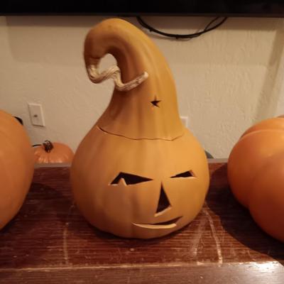 A TRIO OF PUMPKINS