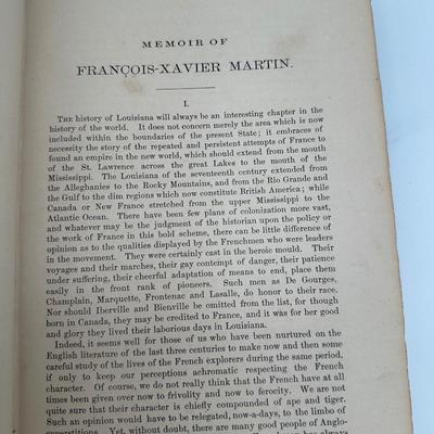 1882 History of Louisiana by François Xavier Martin