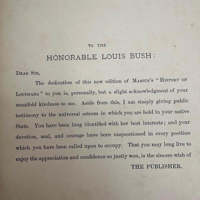 1882 History of Louisiana by François Xavier Martin