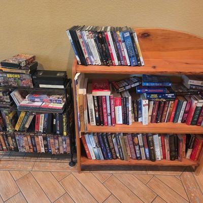 Sale Photo Thumbnail #44: DVDs
VHS
Shelves included 

Wood shelf - 38” tall, 9 1/2” deep, 36” wide