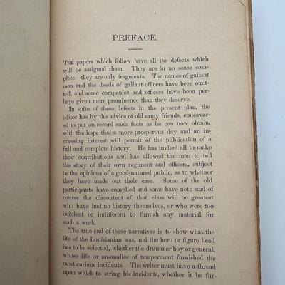 1875 Military Record of Louisiana by Napier Bartlett – Civil War Confederate History, New Orleans