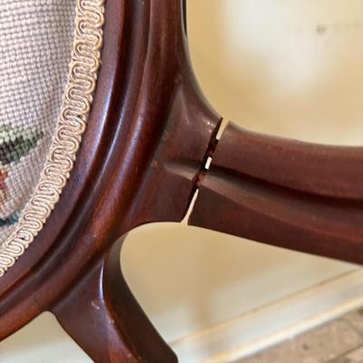 Pair of Vintage Carved Wood Armchairs
