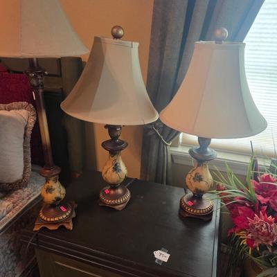 Sale Photo Thumbnail #155: Big picture - 39 1/2” x 28”
Lamps
Floral arrangement
3 other pictures

Nightstands not included