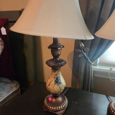 Sale Photo Thumbnail #154: Big picture - 39 1/2” x 28”
Lamps
Floral arrangement
3 other pictures

Nightstands not included