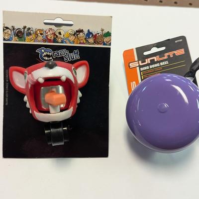 Red Cat Head Handle Bar Bell & Sunlite Ding Dong Bell #2