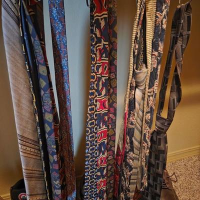 Sale Photo Thumbnail #238: Suits
Dress pants 36x30
Long sleeve shirts
Short sleeve shirts
Ties
Shoes - size 10 Nunn Bush shoes are brand new

Shelf not included