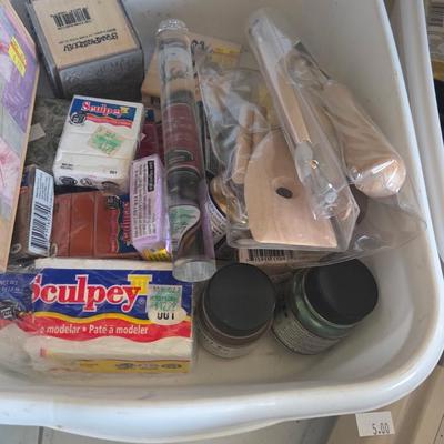 Sale Photo Thumbnail #282: Sewing
Paints
Clay
Hot glue sticks

Shelves & table not included