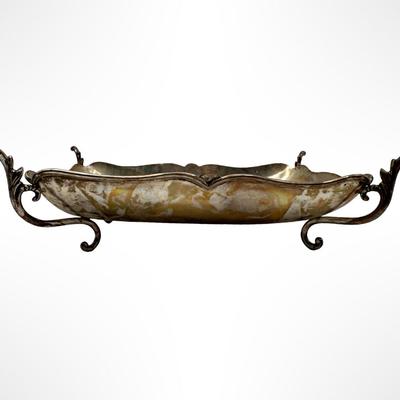 Mexican Sterling Silver Footed Rectangular Tray — Signed Zurita