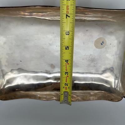 Mexican Sterling Silver Footed Rectangular Tray — Signed Zurita