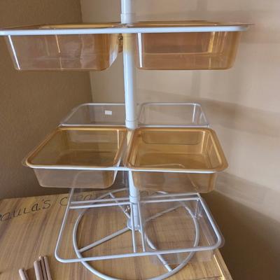 Sale Photo Thumbnail #305: Table 
Craft painting
Clay books
Paint brush or pencil holder
Organizer