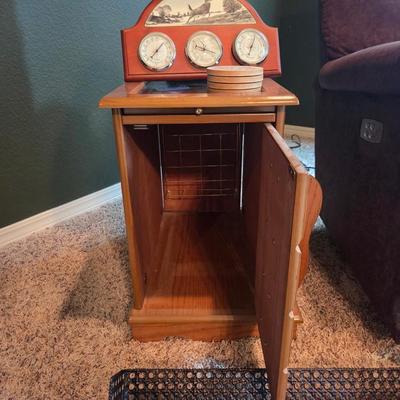 Sale Photo Thumbnail #357: Recliner needs plunger pin for footrest to stay up but works
Rug - 42x68
Lamp
End table