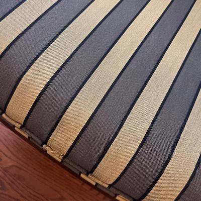 Ethan Allen Ebony Finish Chair with Gold Trim (LR-MG)