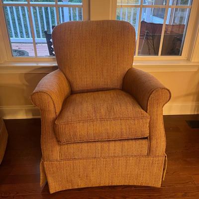 Pair Of Craftmaster Swivel Accent Chairs (LR-MG)