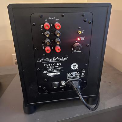 Definitive Pro Sub 800 With Center Speaker & Two Speakers (LR-MG)
