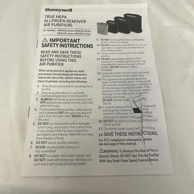 Honeywell Hepa Air Purifier & Sharper Image Humidifier (LR-MG)