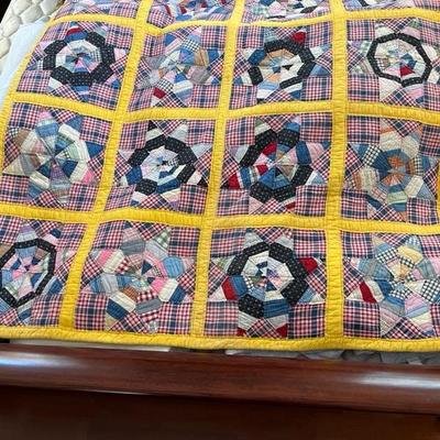 Yellow and Blue Quilt (B1)