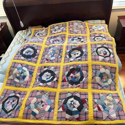 Yellow and Blue Quilt (B1)