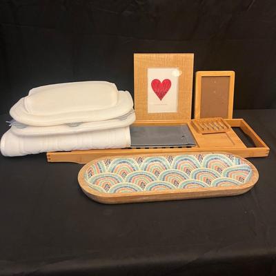 Bamboo Bathtub Caddy, Full Body Bath Pillow & More (LR-MG)