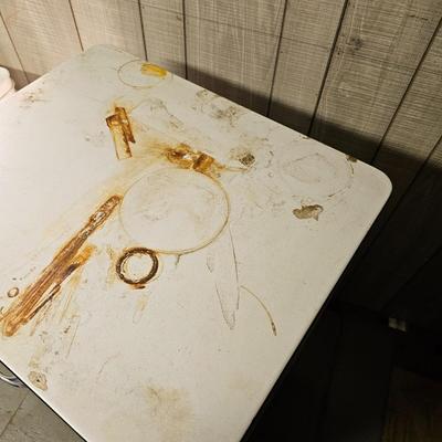 Pair of White Enamel Cabinets (SB, G1 -JS)
