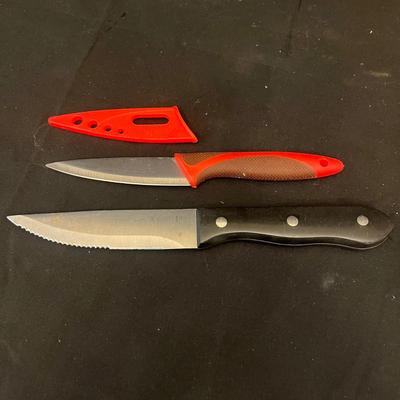 J.A. Henckels Knife Block With Knives & Presto Knife Sharpener (K-MG)