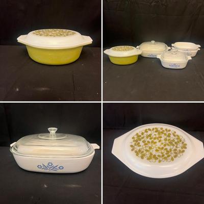 Blue Cornflower Corning Ware & Pyrex Serving Date sh (K-MG)
