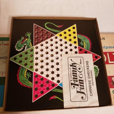 Vintage Monopoly, Checkers, Chinese Checkers and More (B3-KD)
