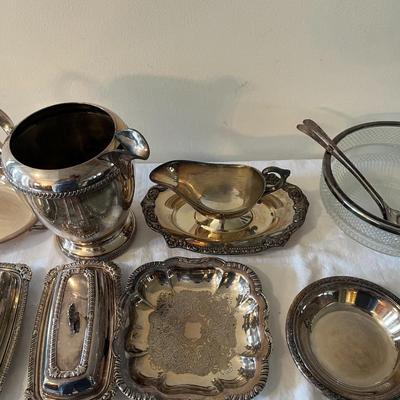 Sliver plate Serving Items 12 Pc (DR)