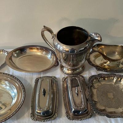 Sliver plate Serving Items 12 Pc (DR)
