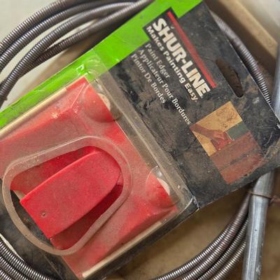 Sale Photo Thumbnail #454: Ladder
Misc paint equipment 
Extension cord