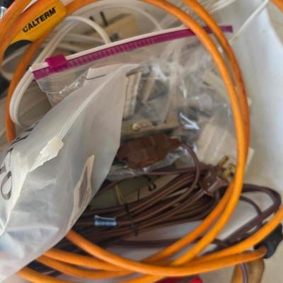 Sale Photo Thumbnail #457: Ladder
Misc paint equipment 
Extension cord