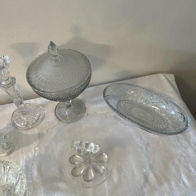 Assorted Clear Glass Lot (DR)