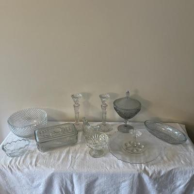 Assorted Clear Glass Lot (DR)