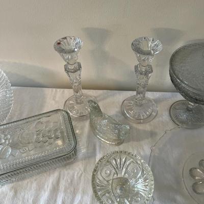 Assorted Clear Glass Lot (DR)