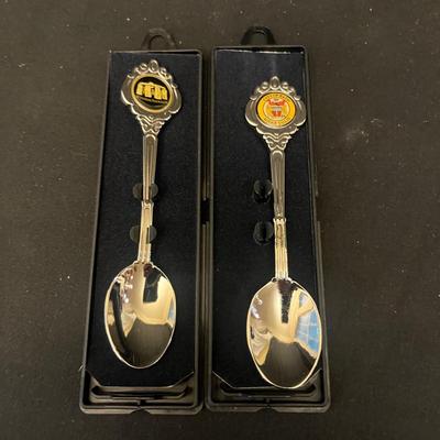 Collection of Souvenir Sterling & Silver Plate Spoons (K-MG)